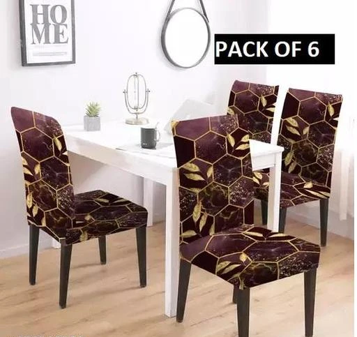  Stretchable Floral Printed Dining Chair Covers Elastic Chair Seat