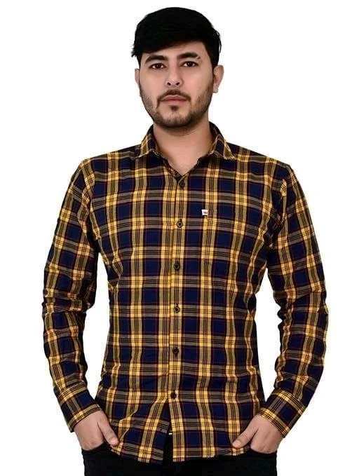 fcity.in - Trendy Marc Laurent Brand Cotton Check Shirt For Men