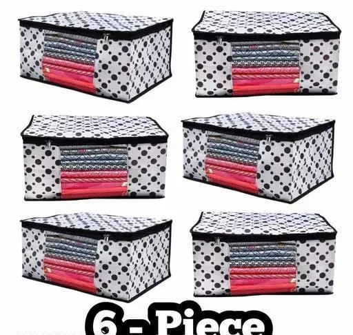 E Non Woven Saree Cover Storage Box for Clothes with primum Quality Combo  Offer Saree Organizer (