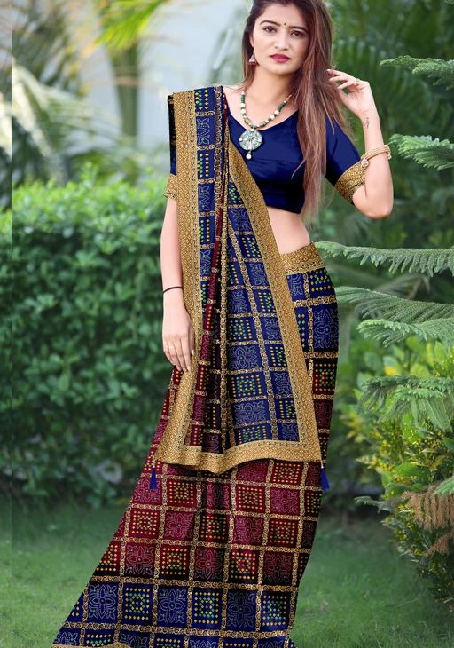 Banarasi Bandhani Saree - Designer Sarees Rs 500 to 1000 - SareesWala.com