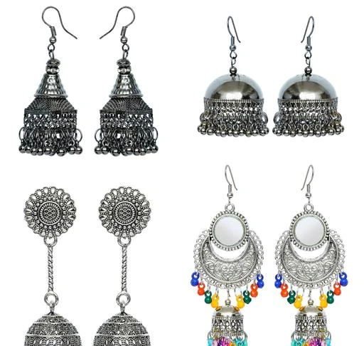 Checkout this latest Earrings & Studs
Product Name: *Princess Unique Earrings*
Base Metal: Alloy
Plating: Oxidised Silver
Stone Type: Artificial Beads
Type: Jhumkhas
Multipack: 4
Country of Origin: India
Easy Returns Available In Case Of Any Issue


Catalog Rating: ★4 (68)

Catalog Name: Allure Fancy Earrings
CatalogID_6495297
C77-SC1091
Code: 822-27679237-943