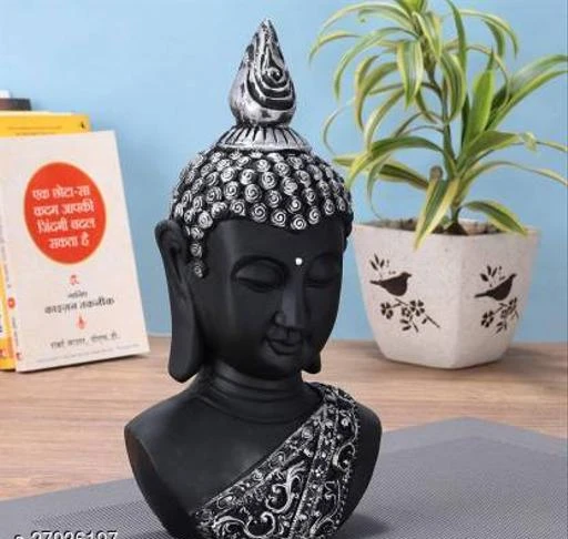 Checkout this latest Idols & Figurines_500-1000
Product Name: *Trendy Idols & Figurines*
Material: Poly Resin
Pack: Pack of 1
Product Length: 14.5 cm
Product Breadth: 28 cm
Product Height: 12 cm
Vastu Fangshui Religious Idol of Lord Buddha head statue Big Size Idols|Meditating Buddha Idols| lordbuddha statue in Religious Idols|decoration items for house|handicraft home decor|showpiece figurine|home decor showpieces |table decorations items|Lord Buddha idols for gift, home & Showpiece |Buddha showpieces|buddh bhagwan|handicraftitems| decorativeitems|statues|Statue of gods|Buddha Statue for home|buddha statue big size|Relaxing Buddha Statues in Religios Idols & Spiritual & Festive Decor| Showpieces &Figurines| Showpiece for living room |Showpiece in home| Decorative Showpiece - 28 cm  (Polyresin, Black, Silver)
Country of Origin: India
Easy Returns Available In Case Of Any Issue


SKU:  Lord Buddha head statue Big Size Idols
Supplier Name: Arohi Enterprises

Code: 973-27936197-999

Catalog Name: Classic Idols & Figurines
CatalogID_6560237
M08-C25-SC1615