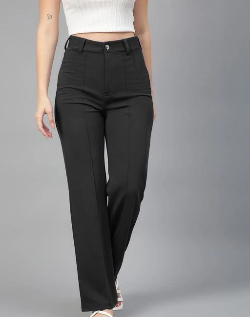 Buy Brown Trousers & Pants for Women by SUGR Online | Ajio.com