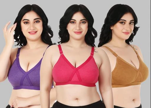  Cinoon Full Support Minimizer Cotton Bra For Women Everyday  Tshirt