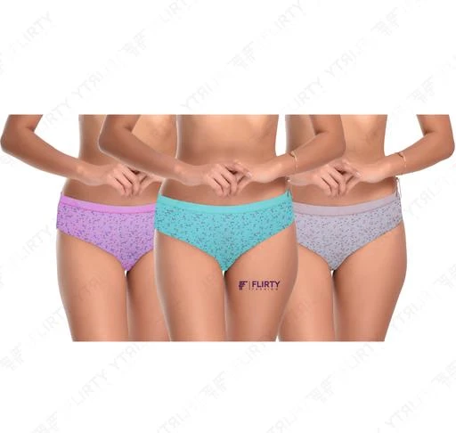 Womens Panties Innerwear Combo Ladies Cotton Briefs Underwear Multicolor  (Pack of 3)