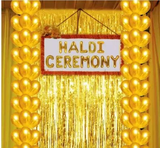  Collectivemed Yellow Backdrop Cloth For Haldi