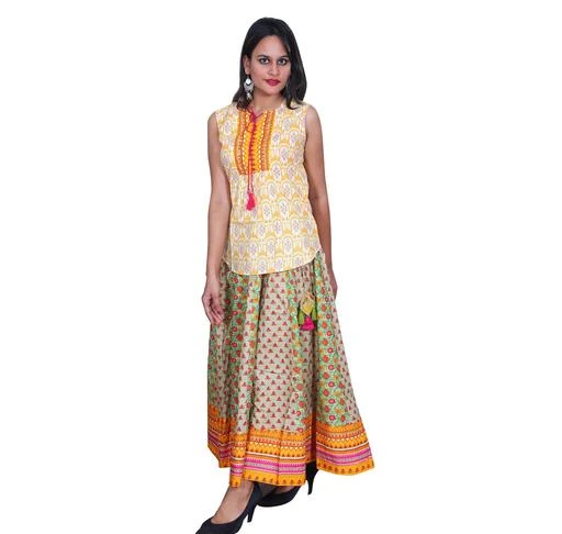 Kurta Sets
Women's Printed Cotton Kurta set with Skirt
Fabric: Kurti - Cotton Flex Palazzo - Cotton Flex
Sleeves: Sleeves Are Included
Size: Kurti - M - 38 in L - 40 in XL - 42 in  XXL - 44 in XXXL - 46 in Palazzo - M - 30 in L - 32 in XL - 34 in  XXL - 36 in XXXL - 38 in
Length: Kurti - Up To 28 in Palazzo - Up To 39 in
Type: Stitched
Description: It Has 1 Piece Of Women's Kurti & 1 Piece Of Palazzo
Work: Kurti - Printed Palazzo - Printed
Country of Origin: India
Sizes Available: 

SKU: 8709-MUSTRAD 
Supplier Name: Naveli Kurtis

Code: 877-2872618-1212

Catalog Name: Women Cotton A-line Printed Long Kurti With Palazzos
CatalogID_390336
M03-C04-SC1003