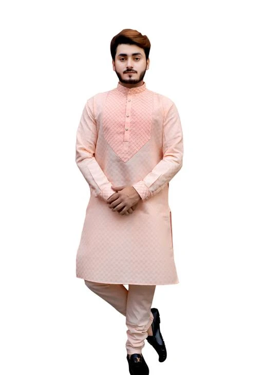 Checkout this latest Kurta Sets
Product Name: *Unique Men Kurta Sets*
Top Fabric: Cotton
Bottom Fabric: Cotton
Scarf Fabric: Cotton
Bottom Type: Churidar Pant
Stitch Type: Stitched
Pattern: Solid
Sizes:
M (Top Length Size: 41 in, Bottom Waist Size: 50 in, Bottom Length Size: 43 in) 
L (Top Length Size: 42 in, Bottom Waist Size: 52 in, Bottom Length Size: 44 in) 
XL (Top Length Size: 43 in, Bottom Waist Size: 54 in, Bottom Length Size: 45 in) 
XXL (Top Length Size: 44 in, Bottom Waist Size: 56 in, Bottom Length Size: 46 in) 
Country of Origin: India
Easy Returns Available In Case Of Any Issue


SKU: btzZCEbI
Supplier Name: Tibra Attire

Code: 736-28810703-9941

Catalog Name: Fashionable Men Kurta Sets
CatalogID_6897845
M06-C18-SC1201