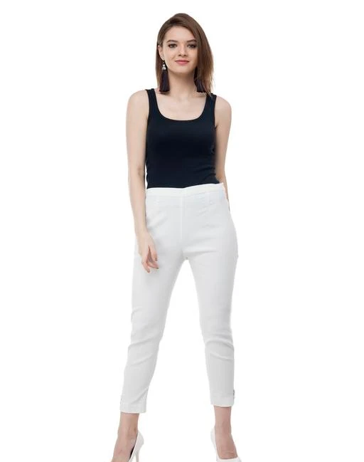 Classy Feminine Slim Fit Trousers For Women Pack Of 2