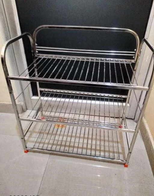 Checkout this latest Racks & Holders_1500+
Product Name: *WINSTAR Stainless Steel 3 Layer Wall Mount Multipurpose Rack | Shoe Rack | Utensils Rack | Kitchen Dish Rack | Book Shelf | Modern Kitchen Storage Rack (24 x 18 inch)*
Material: Stainless Steel
Length: 5 inch
Breadth: 3 inch
Height: 18 inch
Sizes: 
Free Size
Country of Origin: India
Easy Returns Available In Case Of Any Issue


SKU: SS Multipurpose Rack 24x18 Set of 1
Supplier Name: SILVERLEAF ENTERPRISES

Code: 5801-28923435-9992

Catalog Name: Modern Racks & Holders
CatalogID_6937136
M08-C23-SC1640