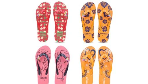 Checkout this latest Flipflops & Slippers
Product Name: *Unique Fabulous Women Flipflops & Slippers*
Material: Synthetic
Sole Material: EVA
Fastening & Back Detail: Slip-On
Pattern: Printed
Multipack: 4
Sizes: 
IND-4, IND-5, IND-6, IND-7, IND-8
Country of Origin: India
Easy Returns Available In Case Of Any Issue


Catalog Rating: ★2.8 (6)

Catalog Name: Latest Fabulous Women Flipflops & Slippers
CatalogID_6950708
C75-SC1070
Code: 653-28973572-995