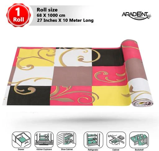 Checkout this latest Doormats
Product Name: *ARADENT™ Multipurpose Non-Slip, Anti Skid, Easy Grip Washable PVC Shelf Linen Roll for Cabinets, Kithen Shelves, Drawer (27