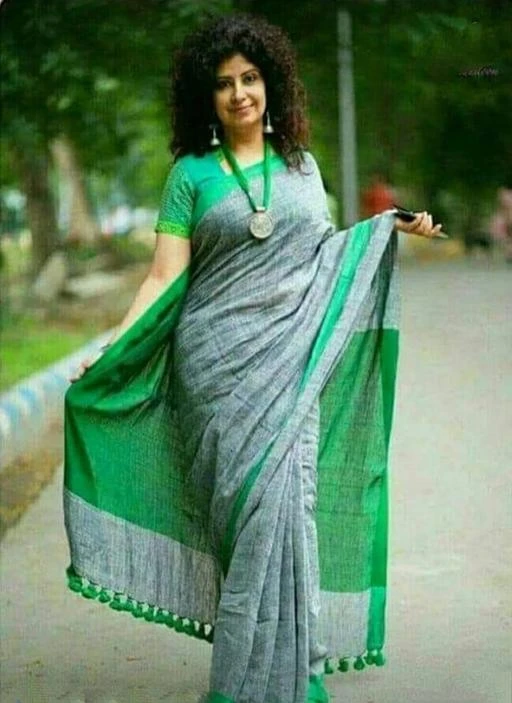  Fashion Cotton Women Printed Saree / Jaanvi Fashion