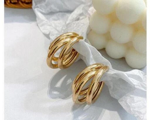 Yellow Chimes Earrings Golden Stud  Hoop Set Western Hoop Earrings Combo  Pack of 6 Pairs Golden Online in India Buy at Best Price from Firstcrycom   13317290