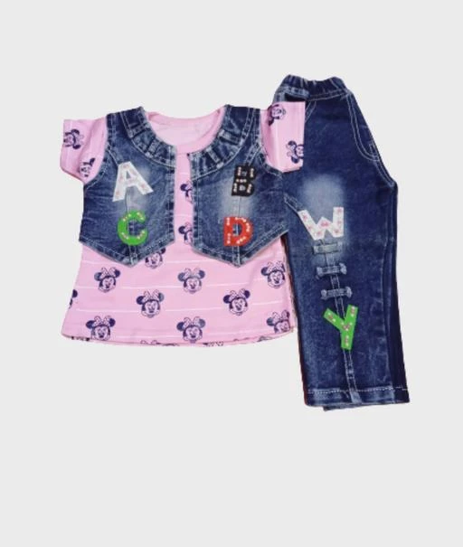 Checkout this latest Clothing Set
Product Name: *Agile Trendy Girls Top & Bottom Sets*
Top Fabric: Cotton
Bottom Fabric: Denim
Sleeve Length: Short Sleeves
Top Pattern: Self Design
Bottom Pattern: Self Design
Multipack: Single
Add-Ons: Jacket
Sizes:
1-2 Years
Country of Origin: India
Easy Returns Available In Case Of Any Issue


Catalog Rating: ★3.8 (32)

Catalog Name: Princess Trendy Girls Top & Bottom Sets
CatalogID_7036666
C62-SC1147
Code: 792-29359958-995