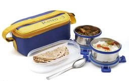 Topware School combo Double Decker lunchbox(750ml) 3 Containers Lunch Box  (750 ml, Thermoware)