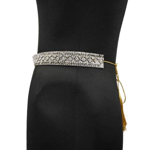  Premium Quality Traditional Fabric Val Work Adjustable Waist Belt