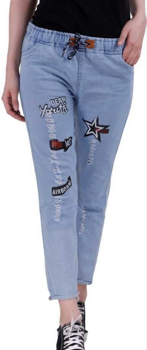 Checkout this latest Jeans
Product Name: *Trendy Feminine Women Jeans*
Fabric: Denim
Net Quantity (N): 1
Sizes:
26 (Length Size: 36 in) 
28 (Length Size: 36 in) 
30 (Length Size: 36 in) 
Dear Youth Light Blue Jogger For Women
Country of Origin: India
Easy Returns Available In Case Of Any Issue


SKU: Dear Youth Light Blue Jogger 
Supplier Name: SAMEER ENTERPRISE

Code: 042-29458521-999

Catalog Name: Trendy Partywear Women Jeans
CatalogID_7058675
M04-C08-SC1032
