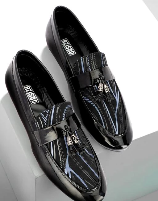 Rzisbo Loafers Shoes For Men (Black)