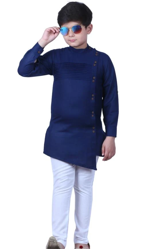 Checkout this latest Kurta Sets
Product Name: *Boys   Kurta Sets Pack Of 1*
Top Fabric: Cotton
Bottom Fabric: Cotton
Sleeve Length: Long Sleeves
Bottom Type: dhoti pants
Top Pattern: Striped
Net Quantity (N): 1
Sasta Bi Aur Acha BI..JOLEY POLEY Presents Kurta Pyjama Set for Kids and Boys. This set is suitable for your kid to be worn at any occasion like party, wedding, festival, family gathering. The design on the kurta requires a special mention, which makes this set stand apart. Grab this latest collection NOW. JOLEY POLEY manufactures boys party wear and regular wear dress by best quality material. Here you can find a wide range of kids clothing for boys in kids ethnic wear which includes party wear sherwani, indowestern, kurta pjyama, kothi kurta pyjama , coat pant & many more.
Sizes: 
18-24 Months, 2-3 Years, 3-4 Years, 4-5 Years, 5-6 Years, 6-7 Years, 7-8 Years, 8-9 Years, 9-10 Years, 11-12 Years, 12-13 Years, 13-14 Years, 14-15 Years, 15-16 Years
Country of Origin: India
Easy Returns Available In Case Of Any Issue


SKU: MEESHO-HALFPLATE-NAVYBLUE
Supplier Name: JOLEY POLEY

Code: 845-29552088-9921

Catalog Name: Tinkle Funky Kids Boys Kurta Sets
CatalogID_7078437
M10-C32-SC1170