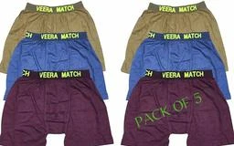 Men Ice Silk Lycra Underwear - Multicolor (Pack of 3) Briefs
