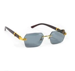 Sky Wing Mc Stan Dark Black And Silver MC Stan Rimless Sunglass For Unisex  Premium Sunglasses