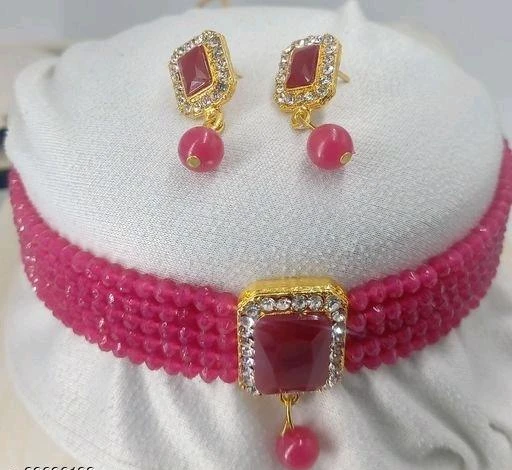 Checkout this latest Jewellery Set
Product Name: *Diva Fancy Jewellery Sets*
Base Metal: Alloy
Plating: Gold Plated
Stone Type: Cubic Zirconia/American Diamond
Sizing: Adjustable
Type: Choker and Earrings
Multipack: 1
Country of Origin: India
Easy Returns Available In Case Of Any Issue


SKU: ADCHOKERRANI
Supplier Name: LUCENTARTS JEWELLERY

Code: 161-29696188-999

Catalog Name: Diva Fancy Jewellery Sets
CatalogID_7109379
M05-C11-SC1093