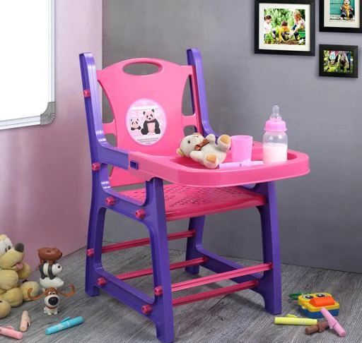 Plastic chair discount with feeding tray