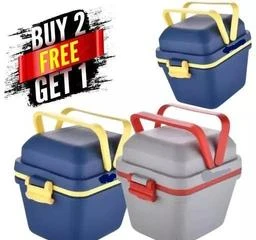 Microwave Safe Office Two Compartment Lunch Box Set Safety Lock Airtight  Tiffin 