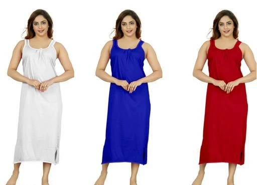 Checkout this latest Nightdress
Product Name: *Trendy Attractive Women Nightdresses*
Fabric: Hosiery
Sleeve Length: Shoulder Strap
Pattern: Solid
Multipack: 3
Sizes:
M, L, XL, XXL, XXXL
Country of Origin: India
Easy Returns Available In Case Of Any Issue


Catalog Rating: ★4.4 (10)

Catalog Name: Trendy Attractive Women Nightdresses
CatalogID_7186043
C76-SC1044
Code: 316-30045657-0063