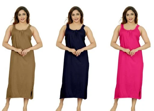 Checkout this latest Nightdress
Product Name: *Trendy Attractive Women Nightdresses*
Fabric: Hosiery
Sleeve Length: Sleeveless
Pattern: Solid
Multipack: 3
Sizes:
L, XL, XXL, XXXL
Country of Origin: India
Easy Returns Available In Case Of Any Issue


Catalog Rating: ★4.4 (10)

Catalog Name: Trendy Attractive Women Nightdresses
CatalogID_7186043
C76-SC1044
Code: 316-30045659-0063