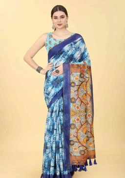  Traditional Kanchi Soft Silk Saree With Attached Blouse