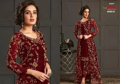 Checkout this latest Semi-Stitched Suits
Product Name: *New Designer Semi-Stitched Suits*
Top Fabric: Net
Lining Fabric: Satin
Bottom Fabric: Satin Silk
Dupatta Fabric: Net
Pattern: Embroidered
Net Quantity (N): Single
?? *Vipul 4592* ??
  ??(7 colour)??
      RATE-2499*
 
? *--: Fabric Details :--*?
? *Top Koti* :- *Heavy Butterfly Net with Embroidery & Codding With Glitter Sequences With Back Side Work*
? *Koti Length* :- *Max up to 58