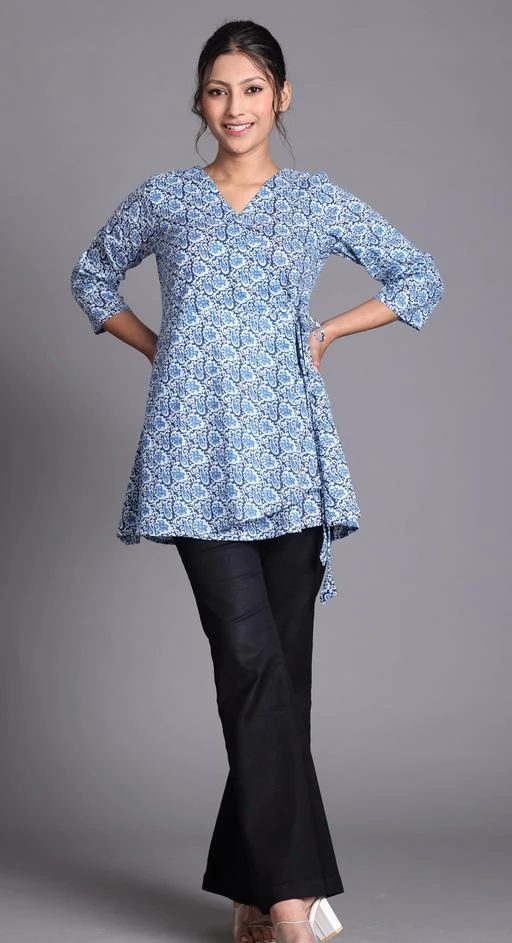 Angrakha short kurti sale