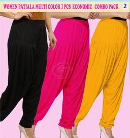  Trendy Stylish Soft Viscose Fabric Churidar Patiala Pants 3 Pc