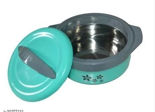 Checkout this latest Casseroles_500
Product Name: *Classy Casseroles & Serveware*
Material: Stainless Steel
Pack: Pack of 1
Capacity: 1 L
Mechrocks Inner Steel Insulated Casserole Hot Pot for Roti/Chapati (1500 ml)-GREEN Thermoware Casserole  (1500 ml)(GREEN)
Country of Origin: India
Easy Returns Available In Case Of Any Issue


SKU: PB-234
Supplier Name: Mechrocks

Code: 592-30357121-994

Catalog Name: Fancy Casseroles & Serveware
CatalogID_7257030
M08-C23-SC1602