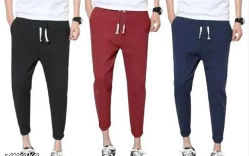  Men Joggers Regular Fit Stretchable Gym Sports Yoga Wear