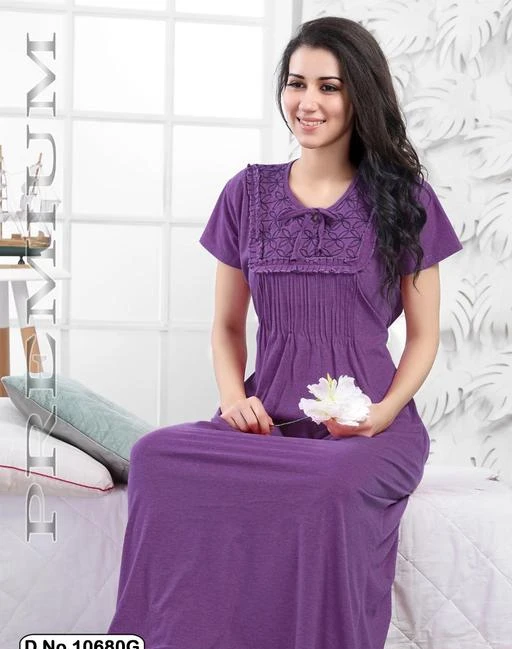 Checkout this latest Nightdress
Product Name: *Inaaya Attractive Women Nightdresses*
Fabric: Cotton
Pattern: Printed
Net Quantity (N): 1
Sizes:
L, XL, XXL
Country of Origin: India
Easy Returns Available In Case Of Any Issue


SKU: 10680-Purple--L/XL/XXL
Supplier Name: Shree Shyam Nightwear

Code: 096-30513891-0051

Catalog Name: Eva Adorable Women Nightdresses
CatalogID_7290924
M04-C10-SC1044