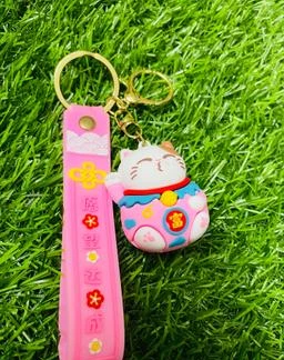 Kyop Cute 3d Hello Kitty With Bow Keychain For Girls And Boyspink Key Chain