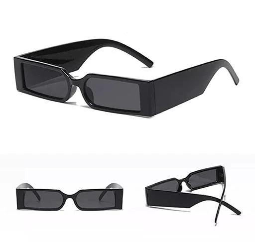 Square Black Man Fancy Google Glasses