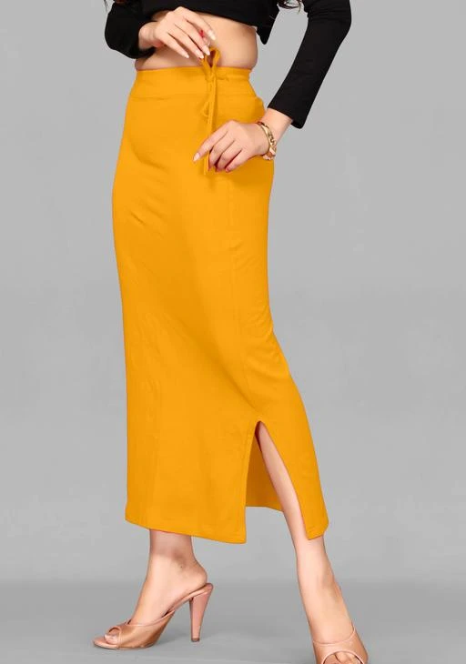 SAREE SHAPEWEAR Women's Stretchable Skirt Petticoat Lehanga Fabric