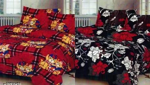 Checkout this latest Bedsheets_1000-1500
Product Name: *BD DÉCOR FINE POLYCOTTON COMBO DOUBLE BEDSHEET  IN WHICH 2 DOUBLE  BEDSHEETS AND 4 PILLOW COVERS*
Fabric: Polycotton
No. Of Pillow Covers: 4
Thread Count: 144
Multipack: Pack Of 2
Sizes:
Queen (Length Size: 90 in, Width Size: 90 in, Pillow Length Size: 26 in, Pillow Width Size: 16 in) 
 Rejuvenating combination of colours and style, these contemporary double bedsheets should not be missed out. Made from poly cotton.These bedsheets are designed to provide you a luxurious soft touch. These bedsheets are easy to wash and maintain. Worth a price to pay for. So shop with confidence. Our bedsheets range 104 TC, 144 TC and More. Set Content: Combo of 2 double bedsheet and 4 pillows cover. Now buy these trendy bedsheets  at your door step.
Country of Origin: India
Easy Returns Available In Case Of Any Issue


SKU: RedCat+Bail 
Supplier Name: The Artsy Home

Code: 994-30938450-997

Catalog Name: Gorgeous Versatile Bedsheets
CatalogID_7388122
M08-C24-SC2530