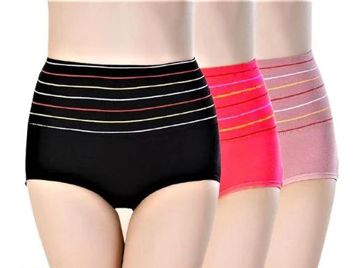 Women Hipster Multicolor Cptton Blend panty ( pack of 3)