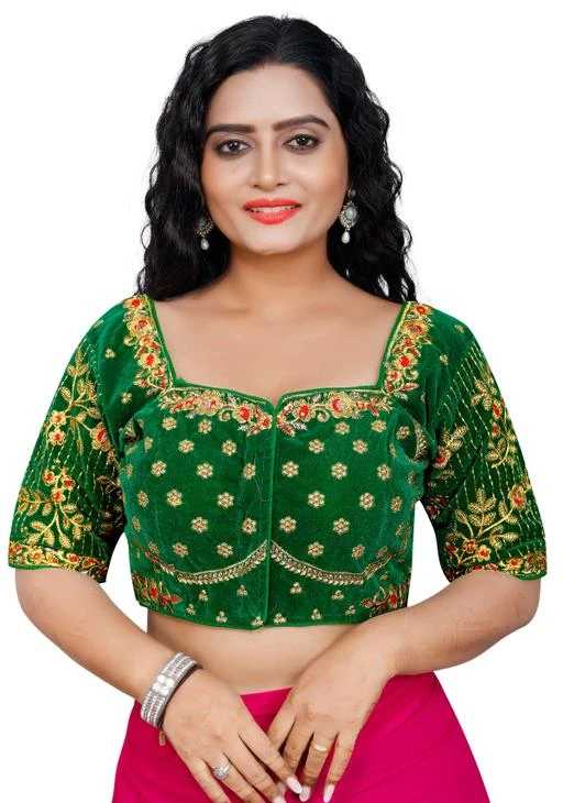 Duffaars Embriodered Padded Blouse for women