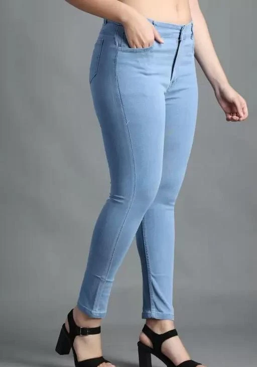 Women Push-Up Butt Lifting High Waist Stretchy Skinny Jeans Casual Denim  Pants Ladies Zipper Button Jegging Pencil Pants 