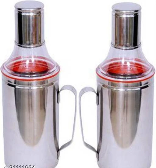 Checkout this latest Oil Stoppers & Pourers
Product Name: * Useful Oil Dispenser*
Material: Cane
Product Breadth: 12 Cm
Product Height: 5 Cm
Product Length: 20 Cm
Net Quantity (N): Pack Of 2
New Great way to store as well as use oil in daily life. Made up of stainless steel having high quality see through lid on top. The structure is made in such a way that there is very less cleaning required and hence very easy to use and clean. It also has air tight ring so as to avoid spillage. comes with stylish tray. so you can easily place your oil dropper anywhere.
Country of Origin: India
Easy Returns Available In Case Of Any Issue


SKU: Oil dispenser With Handle 2pcs
Supplier Name: Prabhavati Enterprises

Code: 793-31111064-9201

Catalog Name: Useful Oil Dispenser
CatalogID_7428554
M08-C23-SC2064
