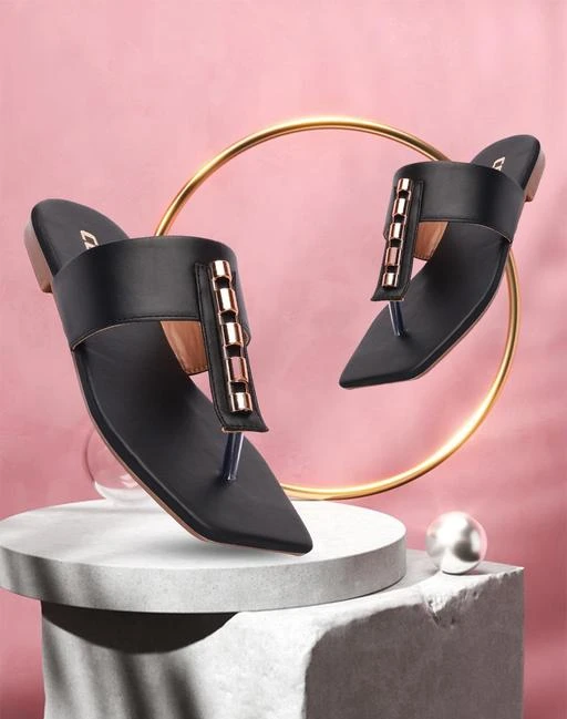 Ladies black leather online sandals