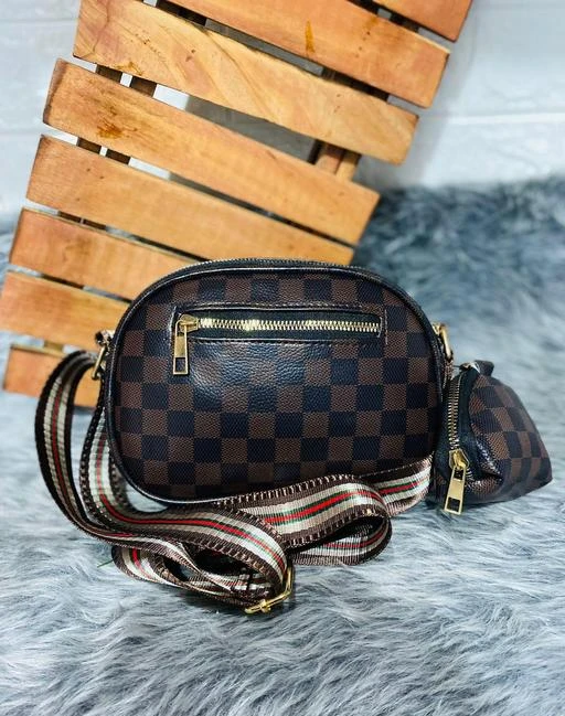 LOUIS VUITTON Pochette Ipanema Damier Ebene Crossbody Bag