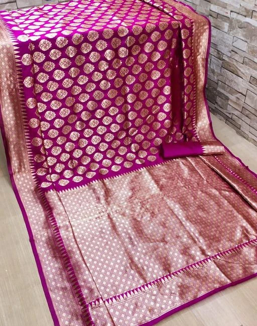 Fcity In Astoban Jacquard Banarasi Silk Saree Jivika Refined Sarees