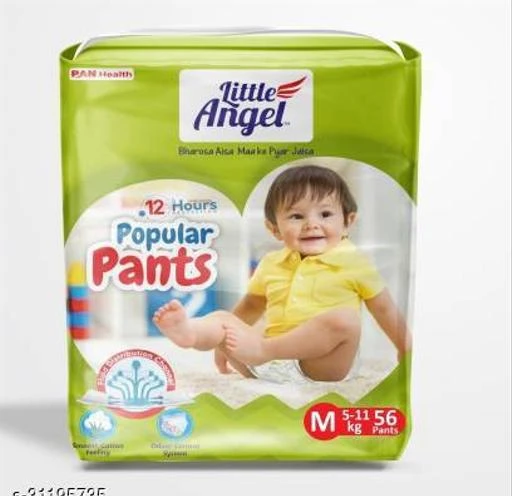 Checkout this latest Baby Daipers
Product Name: *Baby daipers*
Product Name: Baby daipers
Brand Name: 19V69
Size: M
Net Quantity (N): 1
Little Angel Popular Pants are made specially with category leading Extra Soft Materials, Extra Slim core with fluid distribution channels to give extra dry feel to your baby all day long with zero* leakage whatever your child goes through.  360 degree soft elastic waist band made from airfresh materials help keep our little one's skin far from diaper rashes.                    
Country of Origin: India
Easy Returns Available In Case Of Any Issue


SKU: kA5H74WR
Supplier Name: HYGIENE HUBB

Code: 954-31195735-995

Catalog Name: Everyday Baby Daipers
CatalogID_7449757
M07-C46-SC2019